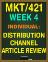 MKT/421 Distribution Channel Article Review